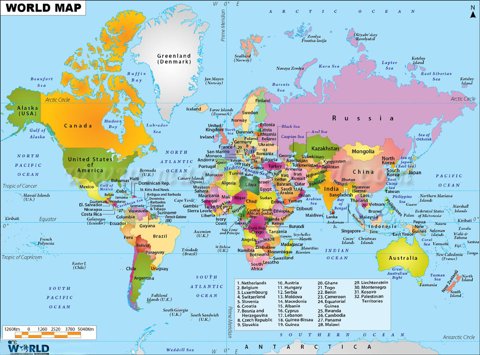 owcourier.com - world map delivery
